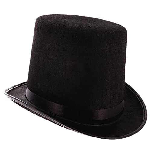 kowaku Schwarz Fedora Zylinder Viktorianischen Steampunk Topper Hut Cosplay von kowaku