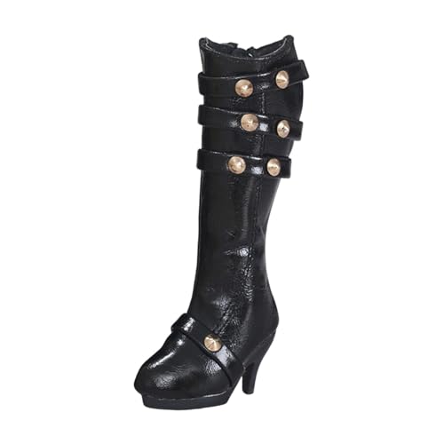 kowaku Stiefel für 1/4 BJD-Puppen, Schuhe mit hohen Absätzen, realistische, robuste Puppenbekleidung, handgefertigt, kreative Mode, Mini-PU-Schuhe von kowaku