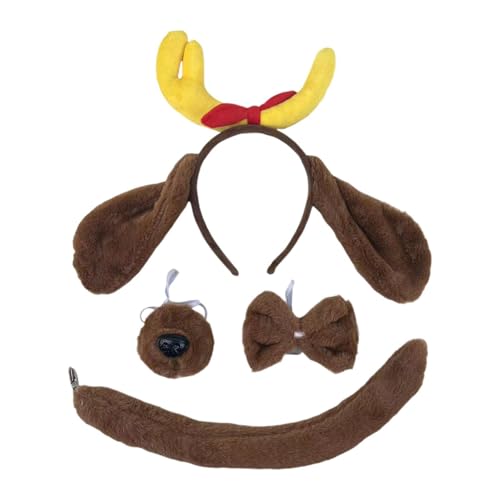 kowaku Stirnband mit Hundeohren für Mädchen und Jungen, Cosplay-Kostüm für Halloween, Partyzubehör, Stil b von kowaku