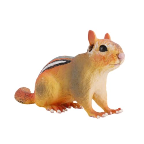 kowaku Tier Figur Modell Hand bemalte Spielzeug Figur Craft Cake Topper Miniatur Tiers pielzeug Realistisch detaillierte Action Figur, Chipmunk von kowaku