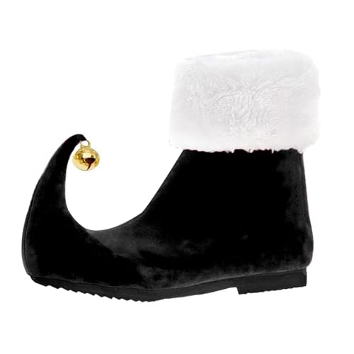 kowaku Weihnachtselfenschuhe mit Glöckchen, EIN Paar, lustige Cosplay-Stiefel für Partygeschenke für Erwachsene, 39 von kowaku