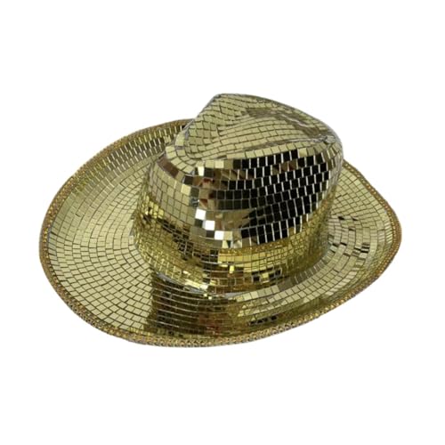 kowaku Western Cowboyhut Robuster Cowgirlhut für Urlaub Outdoor Reise Requisiten Party, Gold von kowaku