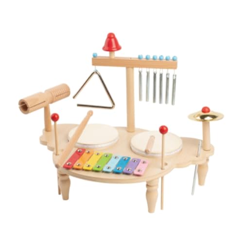 kowaku Xylophon Drum Set Montessori Musikinstrumente Set Hand Percussion Vorschule Sensorischen Pädagogisches Spielzeug für Kinder Kinder von kowaku