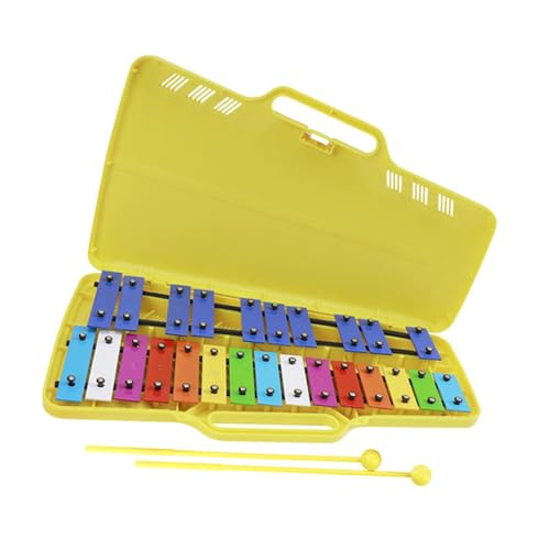 kowaku Xylophon für Kinder Kindergarten frühes Lernen Xylophon Glockenspiel Vorschule Tool für Band, Gelb von kowaku