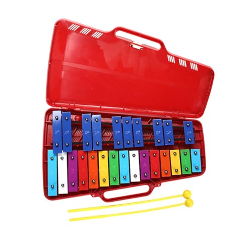 kowaku Xylophon für Kinder Kindergarten frühes Lernen Xylophon Glockenspiel Vorschule Tool für Band, Rot von kowaku