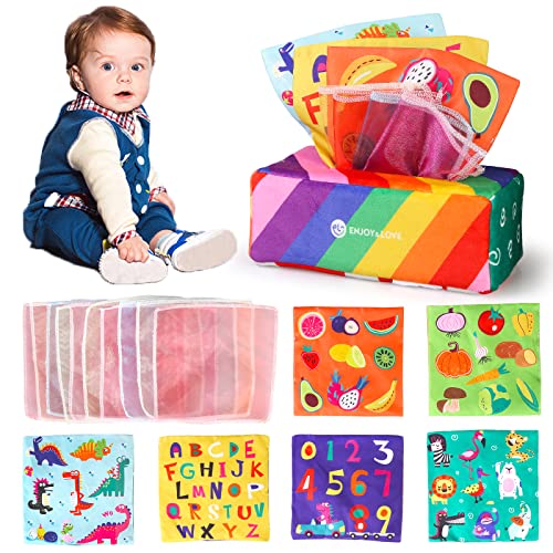 kramow Baby Toy from 6 Months, Montessori Toy, Baby Motor Skills Toy 1 Year, Baby Tissue Box 0-6 Months, Baby Toy Boys Girls von kramow