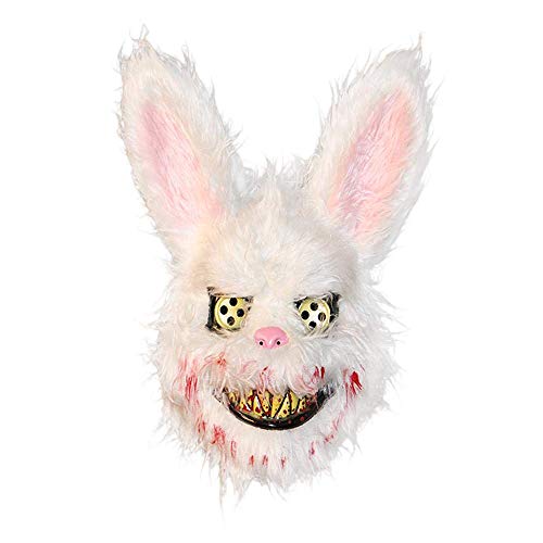 kuaetily Halloween Maske Blutige Plüsch-Hasenmaske Schwarzbärmaske Braunbärmaske Halloween Ghost Festival Mask Für Festival Party Halloween Kostüm Erwachsene FD02558362 von kuaetily