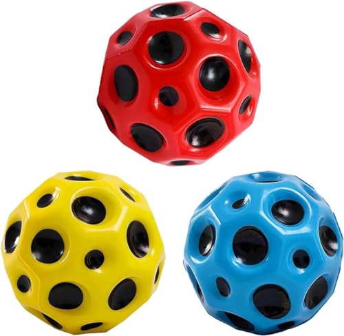 kukelen Astro Jump Ball,Moon Ball,springende Bälle,Space Theme Bouncy Balls,Planeten Hüpfbälle,springstöcke-Hüpfbälle,Mini Bouncing Ball Toy,Bouncy Balls for Kids Party Gift 7cm von kukelen