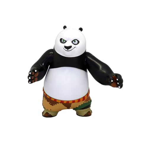 kung Fu Panda 4 – Po 14 cm große Figur mit actionaktivierten Soundeffekten und Hackaktion, präzise geformt und beweglich, geeignet für Kinder ab 4 Jahren von kung Fu Panda