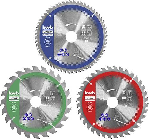 Kwb 586995 Kreissägeblatt-Set 190 x 30mm 1St. von kwb