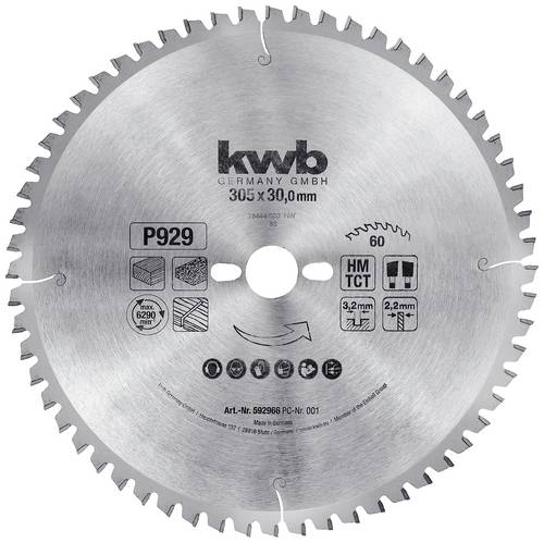 Kwb 592966 Kreissägeblatt 305 x 30mm 1St. von kwb