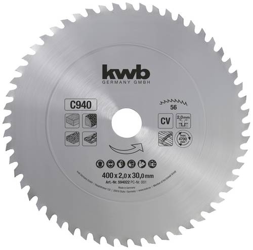 Kwb 594022 Kreissägeblatt 400 x 30mm 1St. von kwb