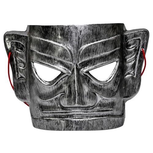 kwoifioy Halloween Maske Maskerade Maske Sanxingdui Maske Vollgesichtsmaske Tanzmaske Lustige Partymaske Sanxingdui Maske Sanxingdui Maske Maskerade Maske Chinesische Maske Tanzmaske von kwoifioy