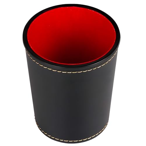 kwoifioy PU Leather Dices Cup Entertainment Dices Shake Container Die Meisten Dices Game Party Table Brettspiel Dices Game Teile von kwoifioy