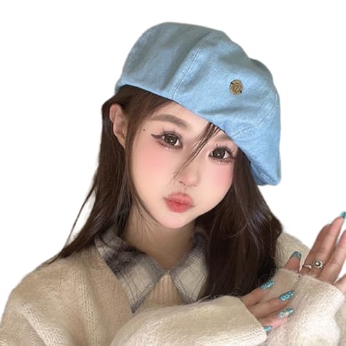 kwoifioy Trendy Star Berets Unisex Kopfbedeckung Zubehör Für Damen Herren Cabbie Hat Für Halloween Cosplay Party Outfit von kwoifioy