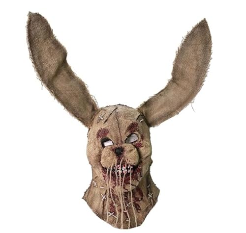 kychenBase Halloween Gruselige Gesichtsbedeckung, Halloween Vogelscheuche Maske, gruselige Vogelscheuche Kopfbedeckung, Halloween Vogelscheuche Kopf Kostüm, Halloween Verkleidung Cosplay Kostüm von kychenBase