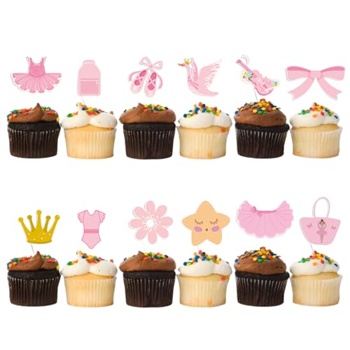 12 Stück Ballett Kuchen Topper, Baby Shower Muffin Deko Gender Reveal Party Deko, Ballett Party, Geburtstag, Baby Duschen, Tanzen Thema Partei 12 Stück Ballett Kuchen Topper, Baby Shower Muffin Deko Gender Reveal Party Deko, Ballett Party, Geburtstag, Baby Duschen, Tanzen Thema Partei von lafomukea