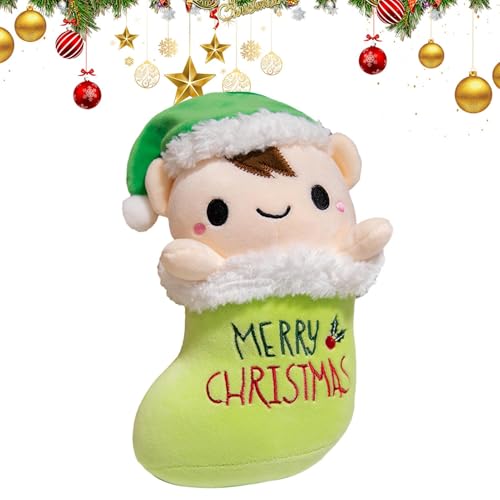 lanliflying Holiday Stuffed Animals, 9.84 Inches Decorative Christmas Plush Merry Christmas Throw Pillow Stuffed Plush Toy Animal Plushies for Christmas von lanliflying