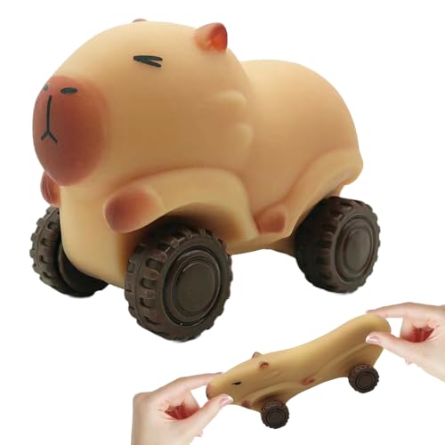 Squeeze Stress Relief Toys, Neues Capybara-Auto-Anti-Stress-Spielzeug, Lebensecht und Niedlich, Lindert Stress, Geeignet für Kinder und Erwachsene (braun) von laocaf