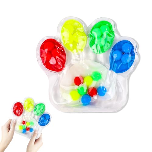 lasuroa Sensorisches Spielzeug zum Farbsortieren, Sensorisches Spielzeug Beruhigendes Spielzeug Farbsortier-Squishy-Spielzeug Farbabstimmungsspielzeug für Kleinkinder und Kinder (Katzenpfote) von lasuroa