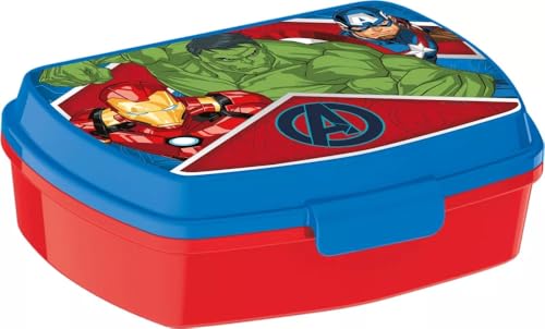 lau-fashion Avengers Marvel Stor Brotdose Brotbüchse Sandwich Lunch Box Schule Kinder 16x12cm von lau-fashion