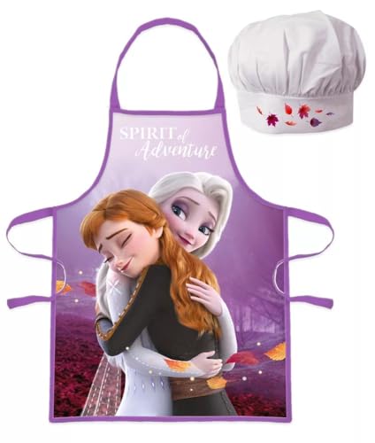 lau-fashion Eiskönigin Frozen II Kinder Kochschürze Anna ELSA Kindergarten Schule Backset von lau-fashion