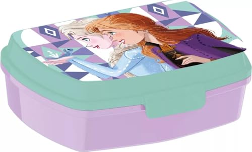 lau-fashion Frozen Eiskönigin Stor Brotdose Brotbüchse Sandwich Lunch Box Schule Kinder 16x12cm von lau-fashion