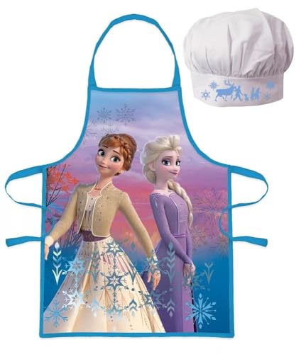 lau-fashion Prinzessin Frozen Kinder Kochschürze ELSA Anna Kindergarten Schule Backset von lau-fashion