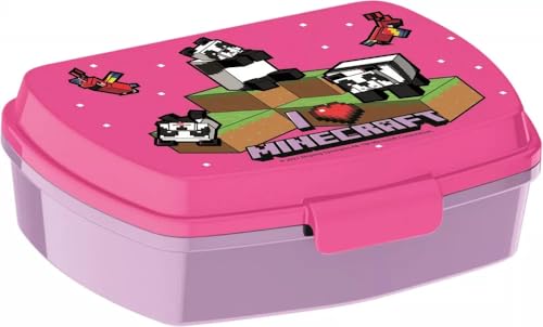 lau-fashion Stor Brotdose Brotbüchse Minecraft Sandwich Lunch Box Schule Kinder 16x12cm von lau-fashion