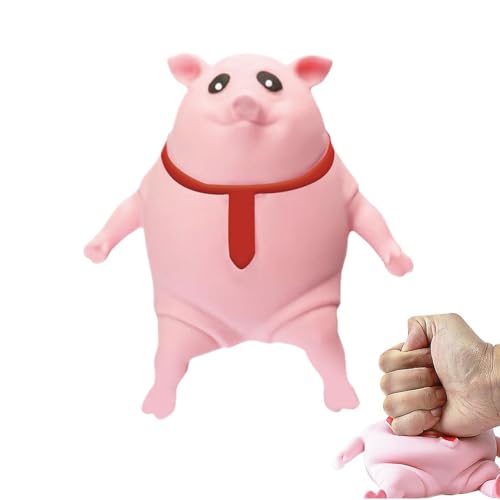 Schweine Antistress Spielzeug,Stress Schwein Stress Spielzeug, Anti Stress Schwein Rosa,Piggy Squeeze Toy, Kreatives Dekompressions Piggy,Anti Stress Spielzeug,Squeeze Toys Fidget Toys Reisespielzeug von laxreheye