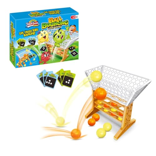 laxreheye Jumping Ball Brettspiel, Bounce Ball Spiel für Kinder,Multiplayer-Interaktion mit hüpfenden Bällen - Feinmotorik-Spielzeugbrettspiele, Aktivitäten für Kleinkinder für Familientreffen von laxreheye