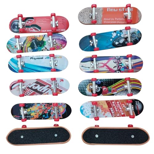 laxreheye Mini-Skateboards,Mini-Finger-Skateboards für Kinder - Fingerspielzeug-Skateboards, Geschenke für Skate-Liebhaber, Finger-Skater, Finger-Partygeschenke, zufälliger Stil von laxreheye