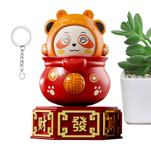 laxreheye Panda-Spielzeug, Panda-Figuren,Anime Panda Miniatur Figur | Kreative hängende Ornamente, mehrere Ausdrücke ändern manuell Zappelspielzeug für Feiertagsgeburtstage von laxreheye