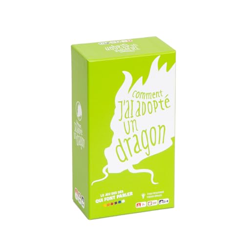 ledroitdeperdre.com Le Droit de Perdre – JDCLON012 – Gesellschaftsspiel „Comment J'Ai Adopte Un Dragon“ – Das Spiel der Würfel, Die einen zum Reden bringen, französische Version von ledroitdeperdre.com