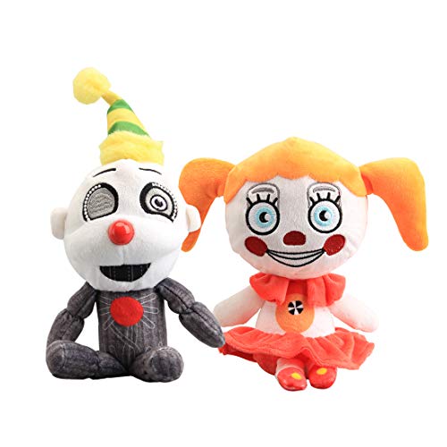 2 Stück Fünf Nächte bei Freddys Plüsch Spielzeug Circus Baby Ennard Plüschtier FNAF Zirkusbaby Kuscheltier Kinder Geschenk von lefeng