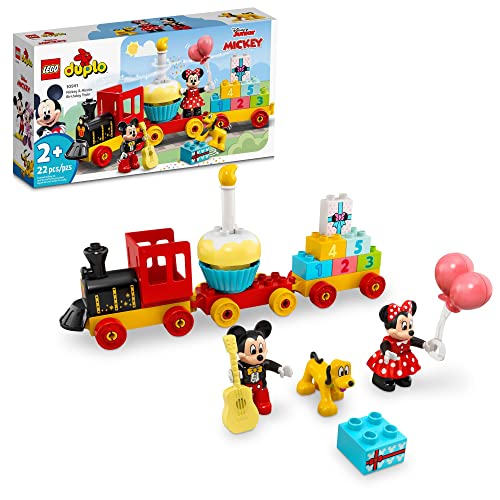 LEGO DUPLO Disney Mickey & Minnie Birthday Train 10941 Kids’ Birthday Number Train; Learning and Building Playset, New 2021 (22 Pieces) von lego