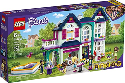 LEGO Friends Andrea's Family House 41449 Building Kit; Mini-Doll Playset is Great Gift for Creative 6-Year-Old Kids, New 2021 (802 Pieces) von lego