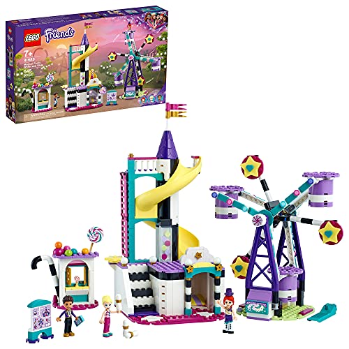 LEGO Friends Magical Ferris Wheel and Slide 41689 Building Kit for Kids Theme Park with 3 Mini-Dolls; New 2021 (545 Pieces) von LEGO