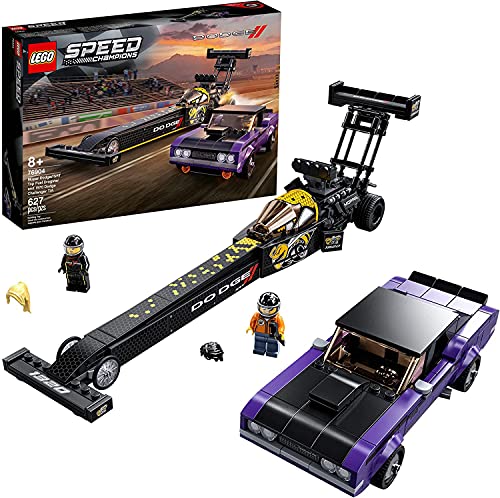 LEGO Speed Champions Mopar Dodge//SRT Top Fuel Dragster and 1970 Dodge Challenger T/A 76904 Building Toy; New 2021 (627 Pieces) von LEGO