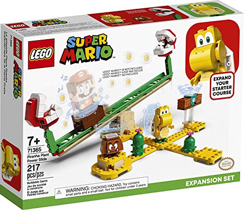 LEGO Super Mario Piranha Plant Power Slide Expansion Set 71365; Building Kit for Kids to Combine with The Super Mario Adventures with Mario Starter Course (71360) Playset, New 2020 (217 Pieces) von LEGO