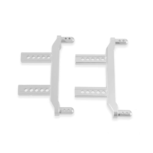 lehua Karosseriehalterung Vorn und Hinten Aus Aluminiumlegierung für SCY 1/16 16101 16102 16103 16101PRO RC-Auto-Upgrade-Teile, Ersatzteile, Zubehör, Silber von lehua