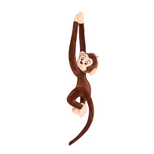 lembrd 65cm Plüschtier AFFE Niedliche Langarmiger AFFE Hängende Gibbons Stofftier, Kindersicheres Kuscheltier Äffchen, Hanging Monkey Für Kinder Mädchen Und Jungen von lembrd