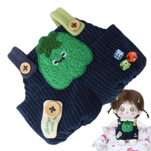 Plüschpuppen-Anziehsachen, Plüschpuppen-Outfit | 15cm Anzieh-Spielzeugoverall | Gemüse-Puppenkleidung, niedliche Plüsch-Overalls, abnehmbar für 20 cm große Kuscheltiere von lencyotool