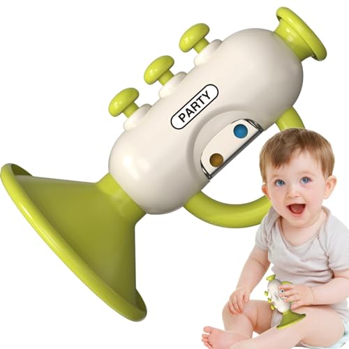 Trompetenspielzeuginstrument, Trompetenspielzeug für Kinder | Kleines Musikinstrument | Whistle Sound Toys Musikinstrument zur Verbesserung des Hörvermögens fördert die Lungenkapazität von lencyotool