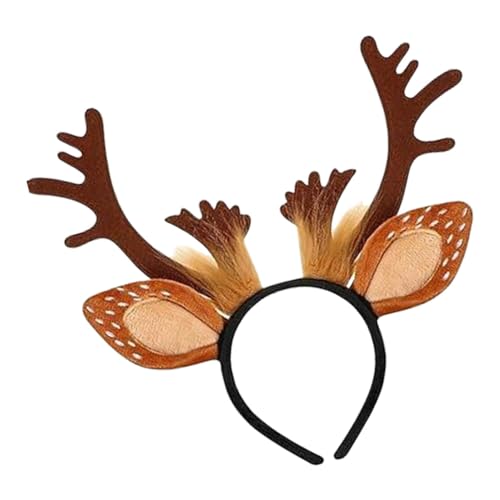 lencyotool Stirnband mit Rentierohren, Weihnachts-Rentier-Stirnband | Niedliches realistisches Hirsch-Stirnband für Weihnachten,Weihnachtsaccessoires, Tierohren-Stirnband, Bopper-Hüte für die von lencyotool