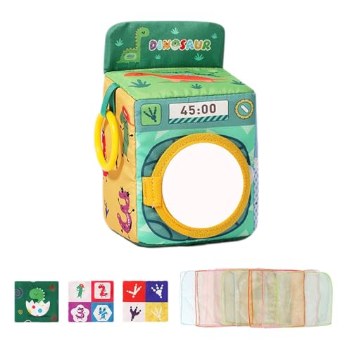 lencyotool Taschentuchbox-Spielzeug aus Stoff, Taschentuchbox-Spielzeug für Kinder, Cartoon-Dinosaurier-Taschentuchbox-Spielzeug, Niedliches Früherziehungsspielzeug, sensorisches Spielzeug in von lencyotool