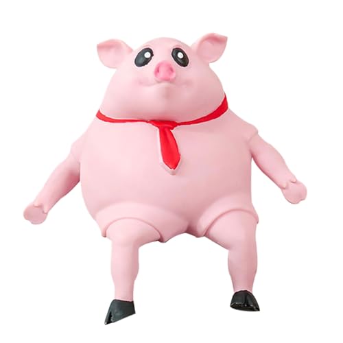 lerwliop Dekompressionsspielzeug, realistisches Schweine Aussehen, hilft Ruhe und Stressabbau, hat Elastizität, TPR Stressabbauspielzeug, Squeeze, 15 * 15cm von lerwliop