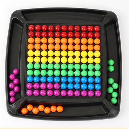 Intellektuelles Schachbrett - Doppelduell | 175/245 Regenbogenball Ausscheidungs Brettspiele | Rainbow Ball Elimination Chess Board Game | Strategiespiele Gesellschaftsspiele für Kinder Erwachsene von leryveo