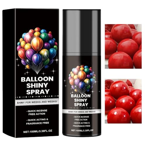 Leryveo Glanzspray für Luftballons,Ballon-Glühspray,100 ml glänzendes Glow-Spray - Balloon Shiny Enhancer, Shiny Glow Spray, Ballonspray, damit Ballons glänzen und länger halten von leryveo