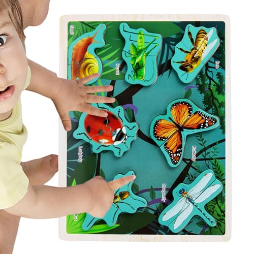 Leryveo Meerestierpuzzle aus Holz, Tierpuzzle | Tiere Verkehrspuzzle für Kinder - Pädagogische Tier-Anfängerpuzzles für Kinder, Kinder, Mädchen von leryveo